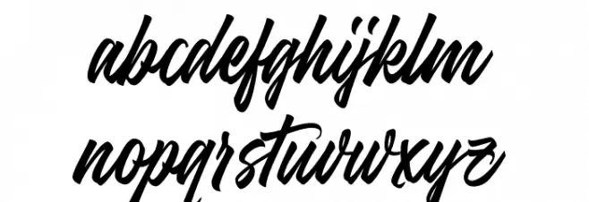 Bothering Script PERSONAL USE Regular Schriftart Kleinbuchstaben