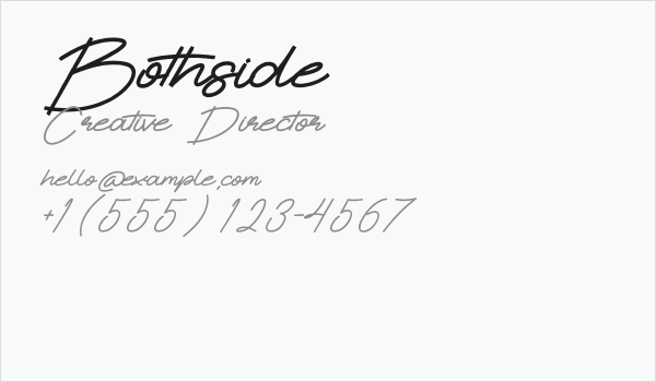 Bothside Business Card