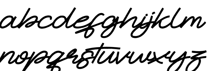 Bothside Font LOWERCASE