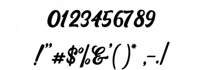 Botram Font OTHER CHARS