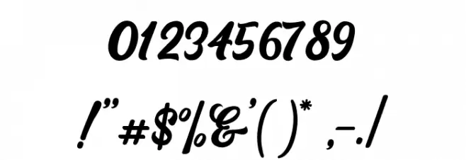 Botram Font OTHER CHARS