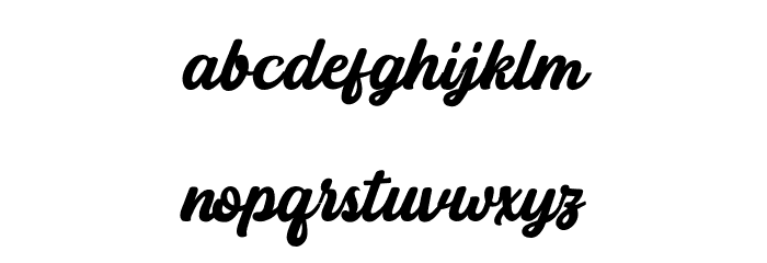 Botram Font LOWERCASE