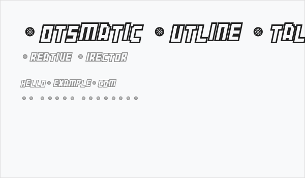 Botsmatic Outline Italic Business Card