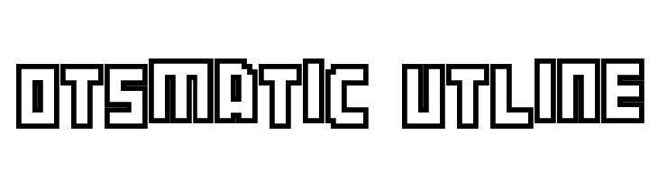 Botsmatic Outline  नि: शुल्क फ़ॉन्ट्स डाउनलोड