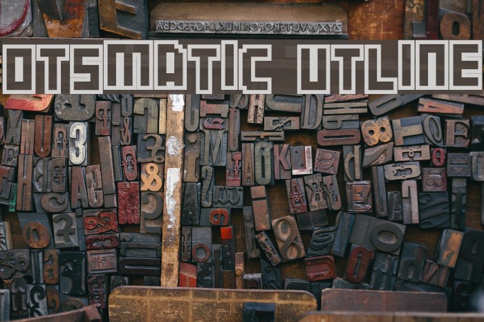 Botsmatic Outline Font examples
