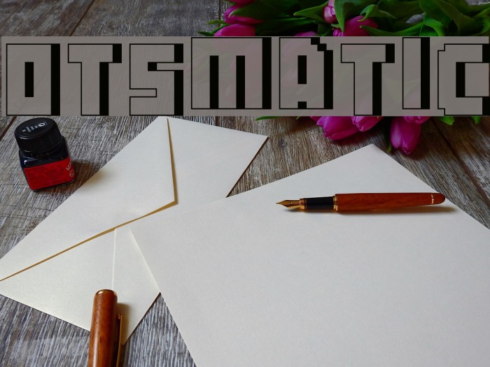 Botsmatic3D Font examples