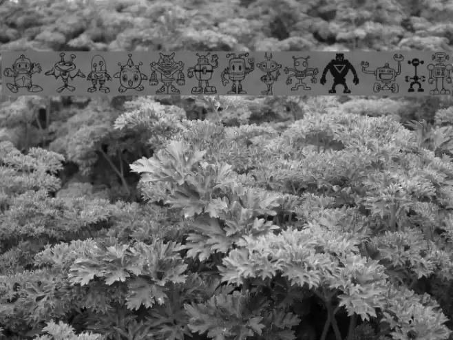 Bots'n Droids Font examples