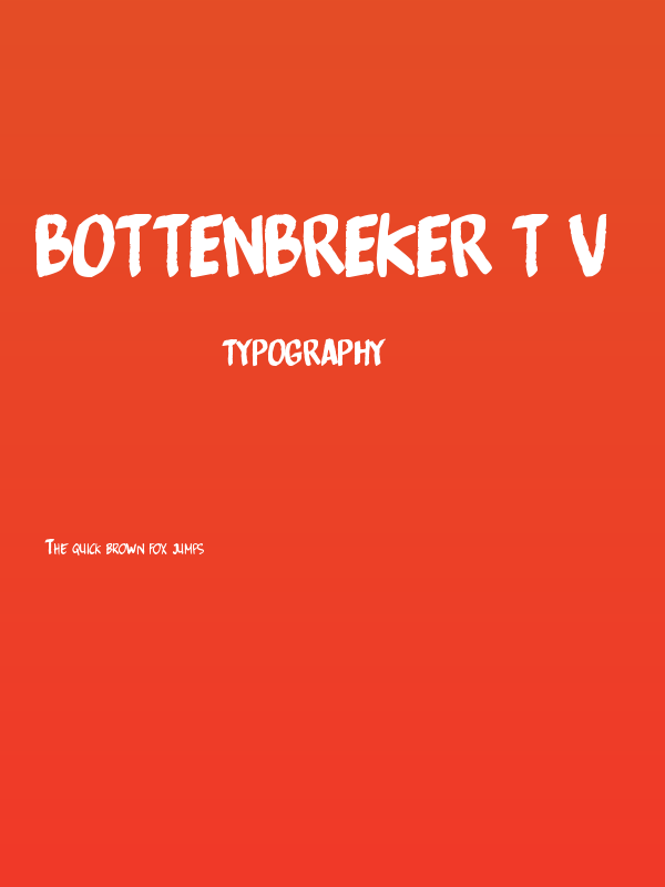 Bottenbreker T.V. Poster