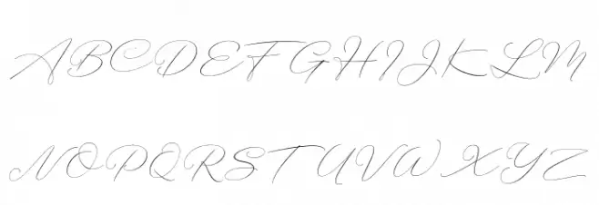 BotterillSignature फ़ॉन्ट अपरकेस