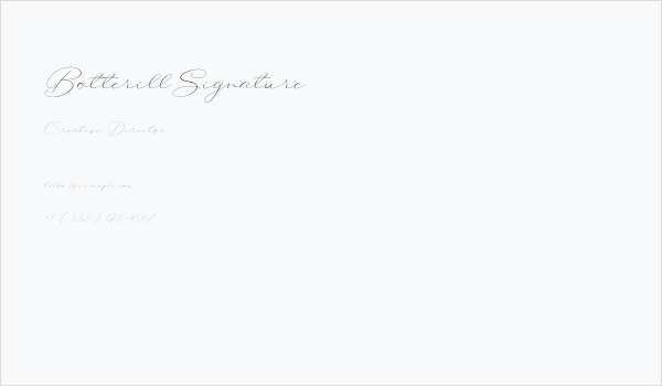 BotterillSignature Business Card