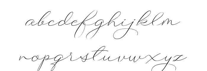 BotterillSignature Schriftart Kleinbuchstaben