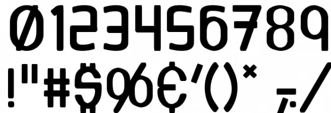 Bottix Font OTHER CHARS