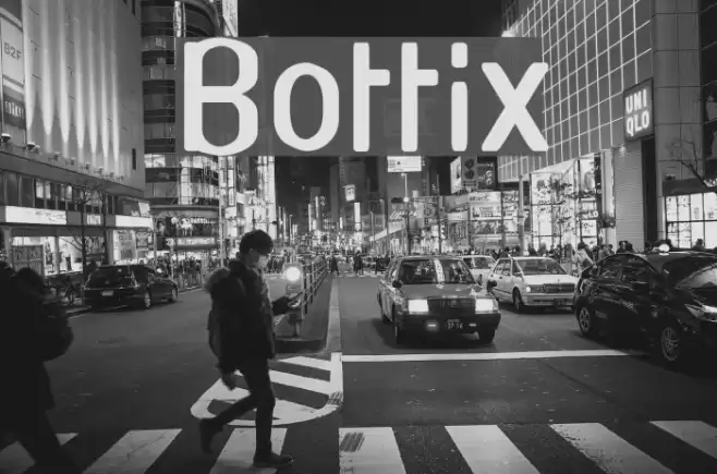 Bottix Font examples