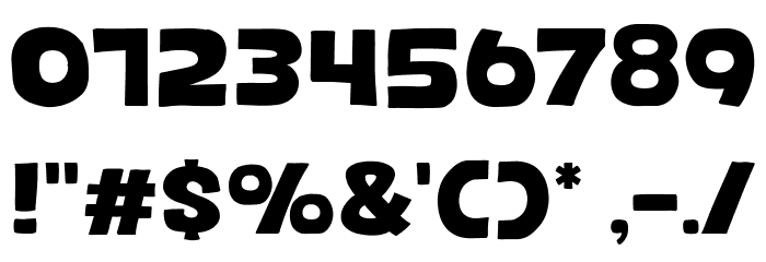 Bottle Coffee Font OTHER CHARS