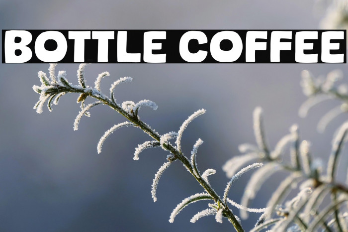 Bottle Coffee Example 1