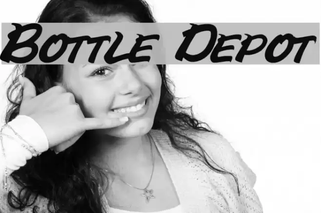 Bottle Depot Font examples