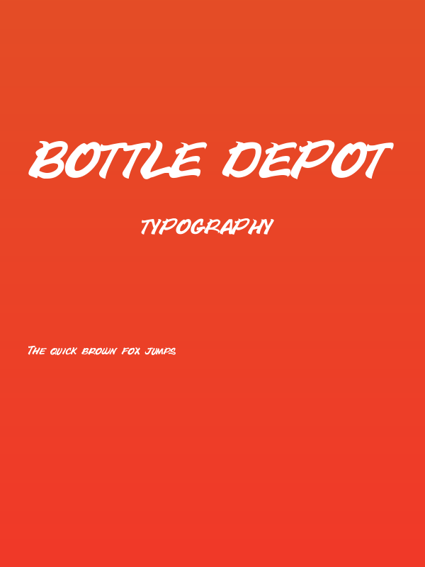 Bottle Depot Poster