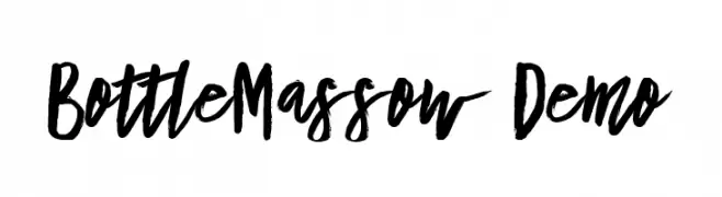 Bottle Massow - Demo  Frei Schriftart Herunterladen