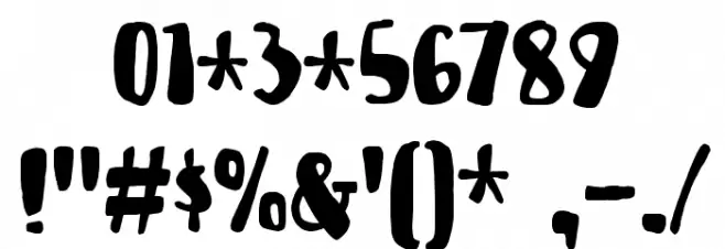 Bottle Party DEMO Regular Font OTHER CHARS