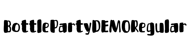 Bottle Party DEMO Regular لخطوط تنزيل