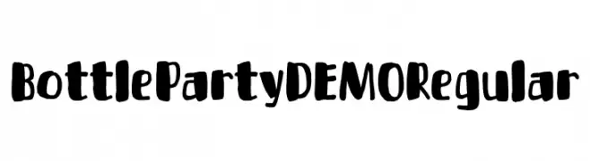Bottle Party DEMO Regular  تنزيل الخطوط