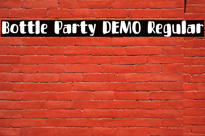 Bottle Party DEMO Regular Font examples