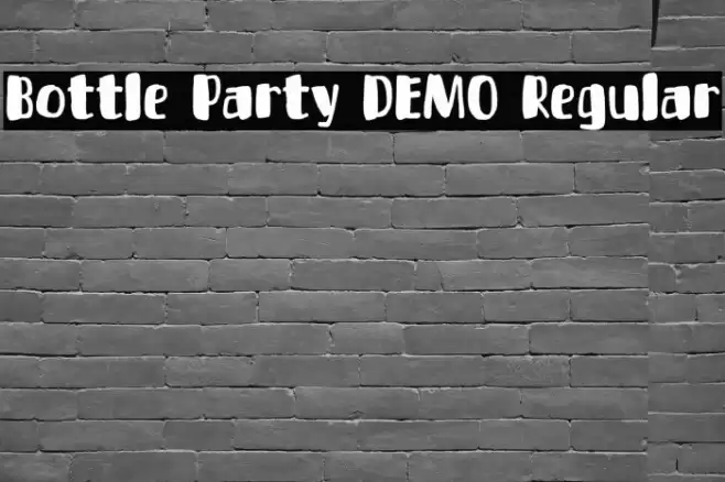 Bottle Party DEMO Regular Font examples