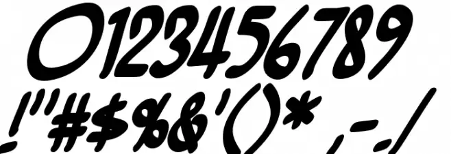 BottleRocket BB Bold Font OTHER CHARS