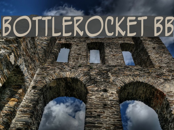 BottleRocket BB フォント examples