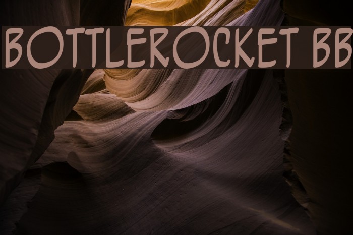 BottleRocket BB フォント examples