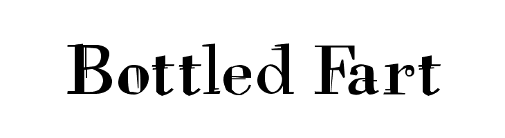 Bottled Fart Font