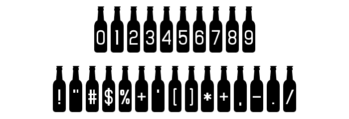 Bottled It Font OTHER CHARS