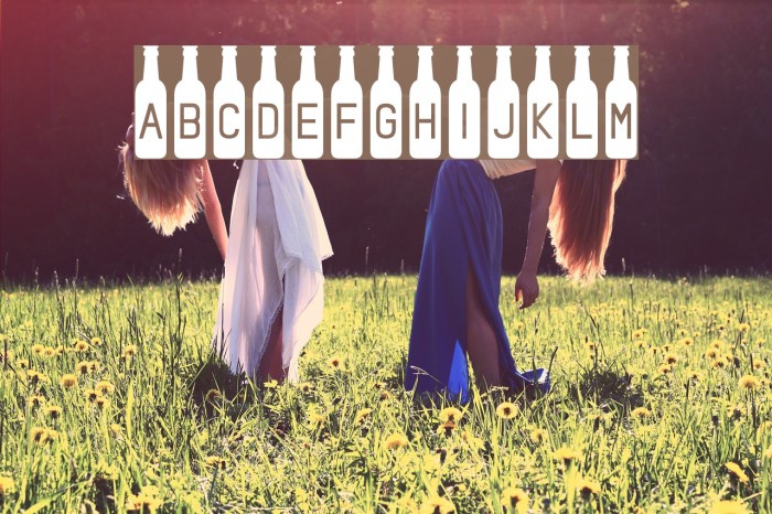 Bottled It Font examples