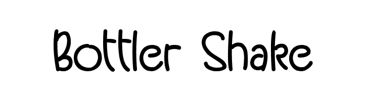 Bottler Shake  フリーフォントのダウンロード