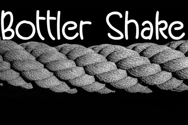 Bottler Shake Font examples