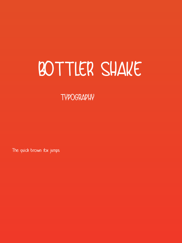Bottler Shake Poster