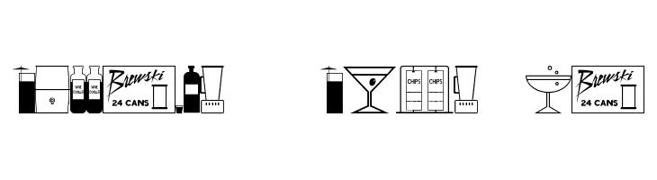 Bottles & Bars JL  Free Fonts Download