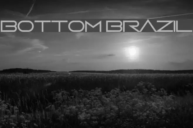 Bottom Brazil Font examples