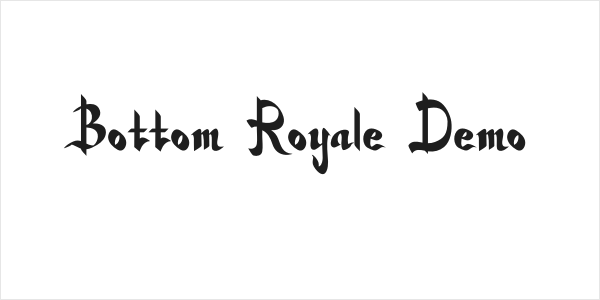 Bottom Royale Demo Logo