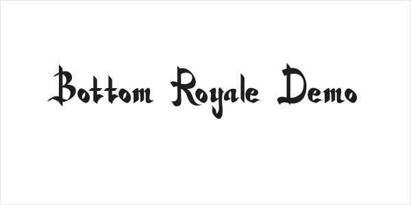 Bottom Royale Demo Logo