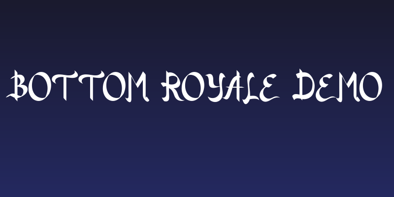 Bottom Royale Demo Social Header