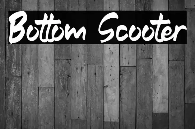 Bottom Scooter Font examples