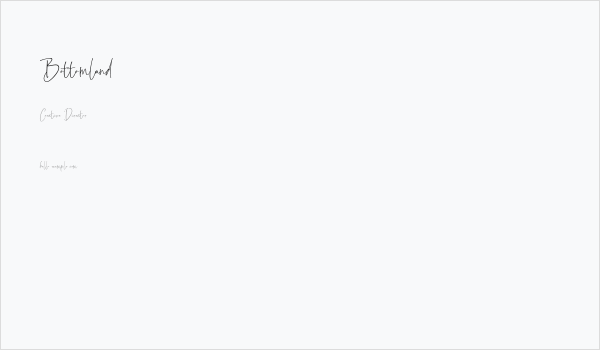 Bottomland Business Card