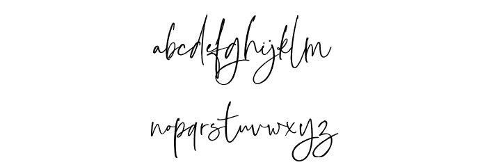 Bottomland Font LOWERCASE