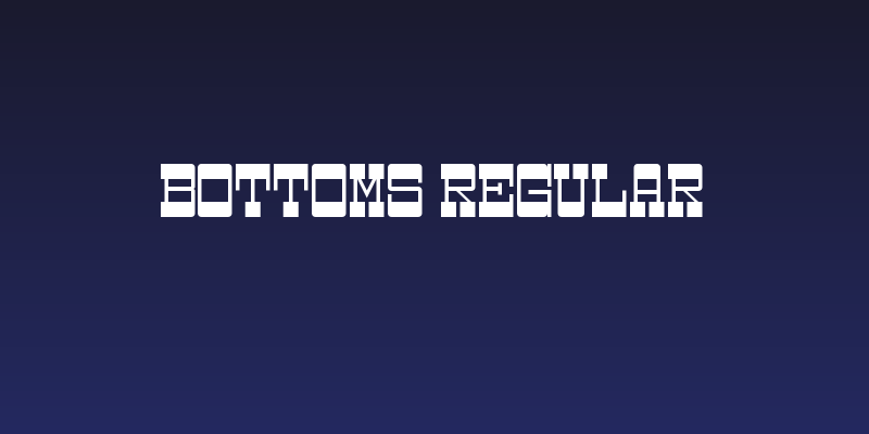 Bottoms Regular Social Header