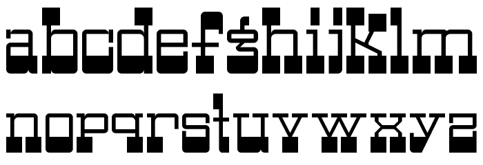 Bottoms Regular Font LOWERCASE