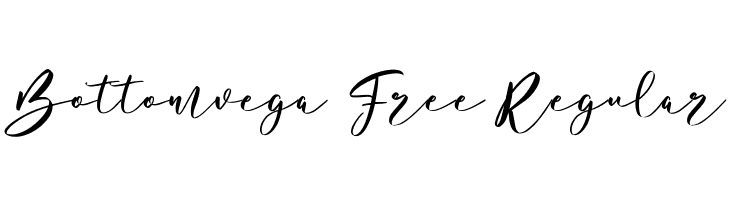 Bottomvega Free Regular  les polices de caractères gratuit tlcharger