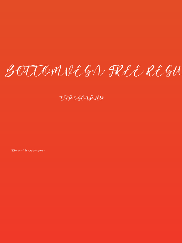 Bottomvega Free Regular Poster