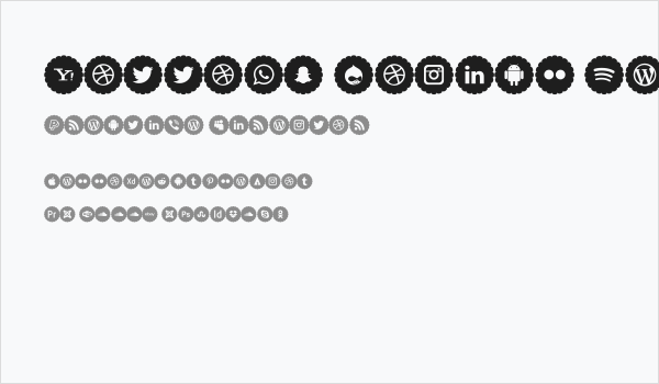 Bottons Social Media 2019 Business Card