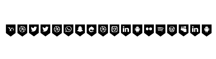 Bottons Social Media フォント
